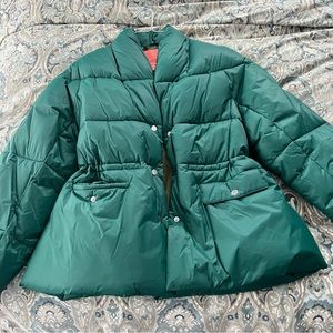 J. Crew Signature Puffer Green Size L